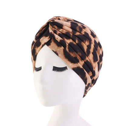 Hot Sale Ethnic Style Lady Turban Hat Print Indian Cap High Quality Muslim Sleep Bonnet For Women