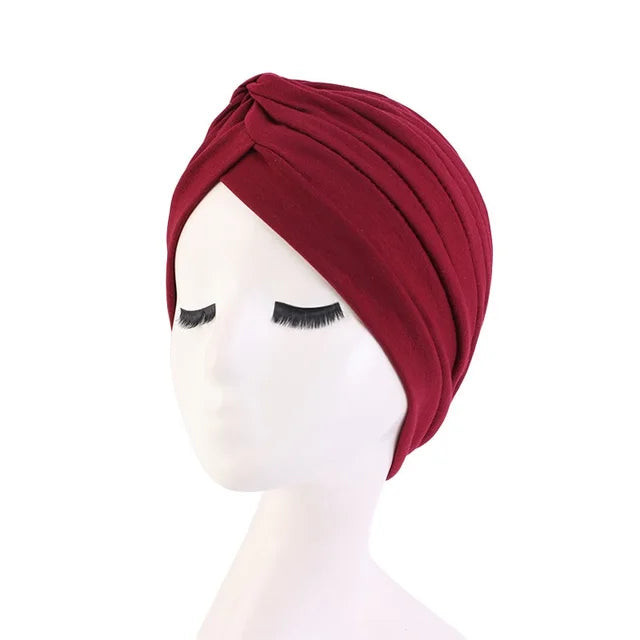 Hot Sale Ethnic Style Lady Turban Hat Print Indian Cap High Quality Muslim Sleep Bonnet For Women