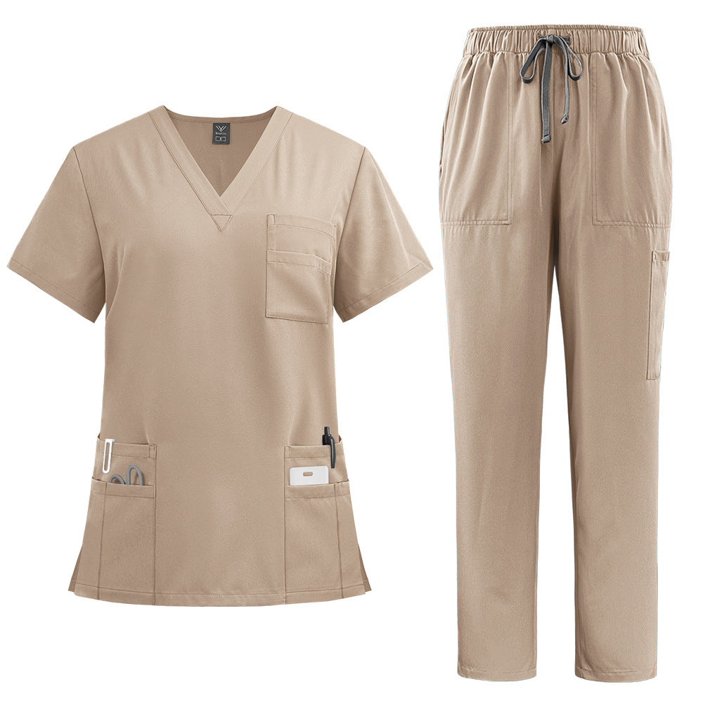 New product: Doctor and Nurse Uniform, Surgical Clothes, Handwashing Clothes, Operating Room Straight Pants, Solid Color Set