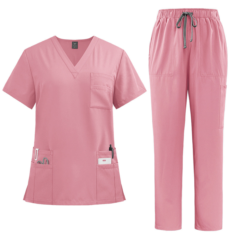 New product: Doctor and Nurse Uniform, Surgical Clothes, Handwashing Clothes, Operating Room Straight Pants, Solid Color Set