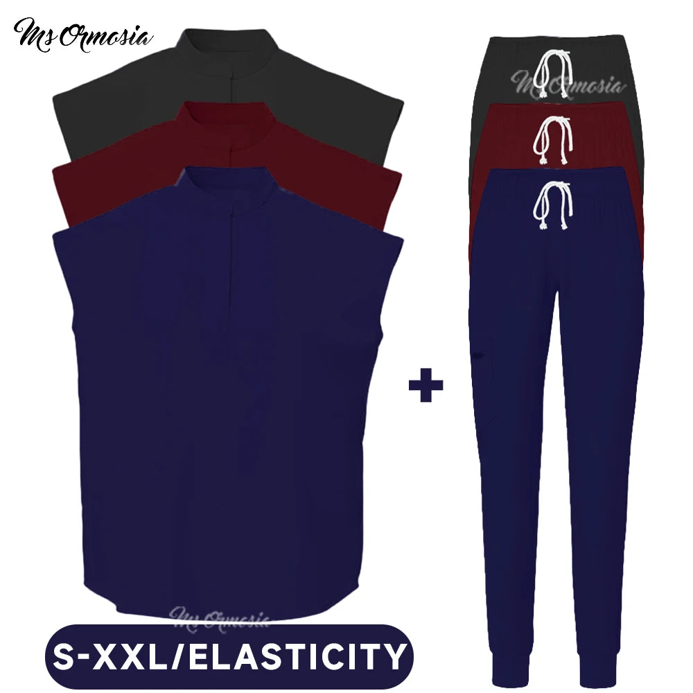 Nurse Uniforms Medical Scrubs Set Hospital Surgery Overalls Beauty Salon Spa Workwear Clinical Dentist Work Quick Dry Soft Suit
