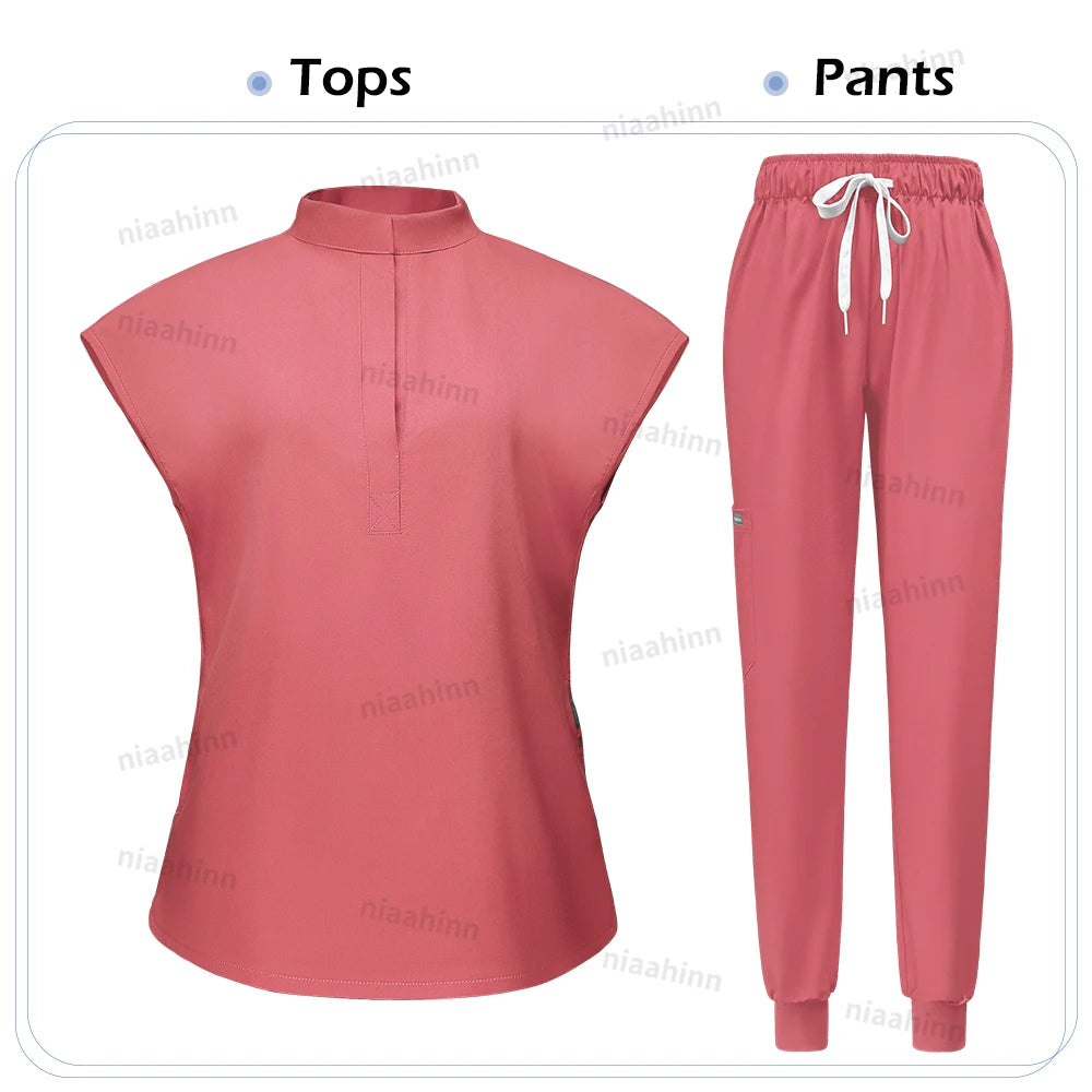 Jogger Sets Hospital Wholesale Scrubs Uniforms Nurse Short Sleeve Nursing Scrubs Women Stylish Medical Scrubs Uniforms Work Wear