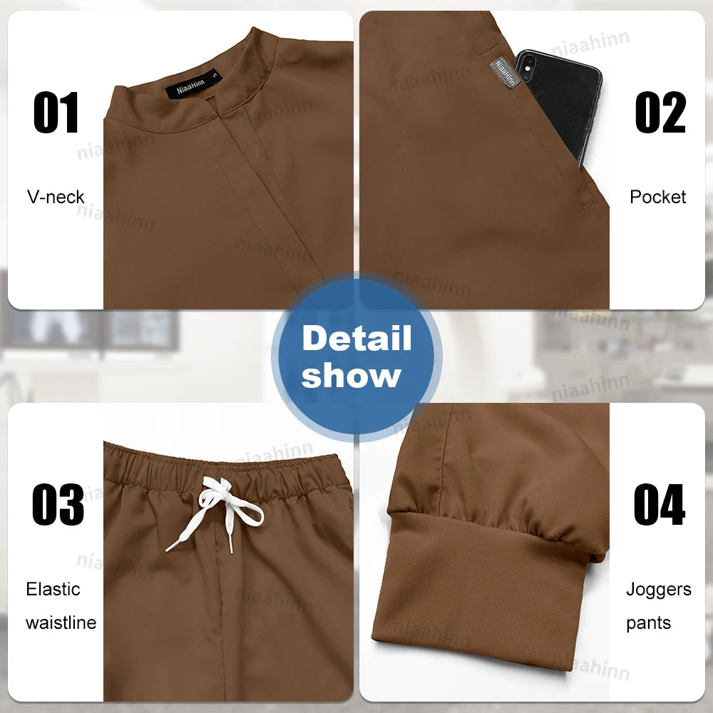 Jogger Sets Hospital Wholesale Scrubs Uniforms Nurse Short Sleeve Nursing Scrubs Women Stylish Medical Scrubs Uniforms Work Wear
